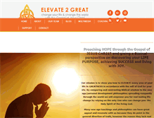 Tablet Screenshot of elevate2great.com